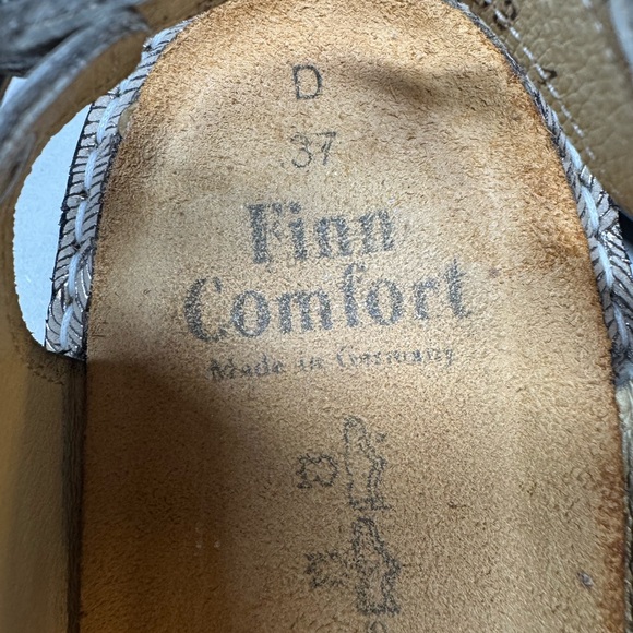 Finn Comfort Barbuda Sandal Size 37 US 7 Leather Champagne Garden Luxe Germany - Picture 7 of 7